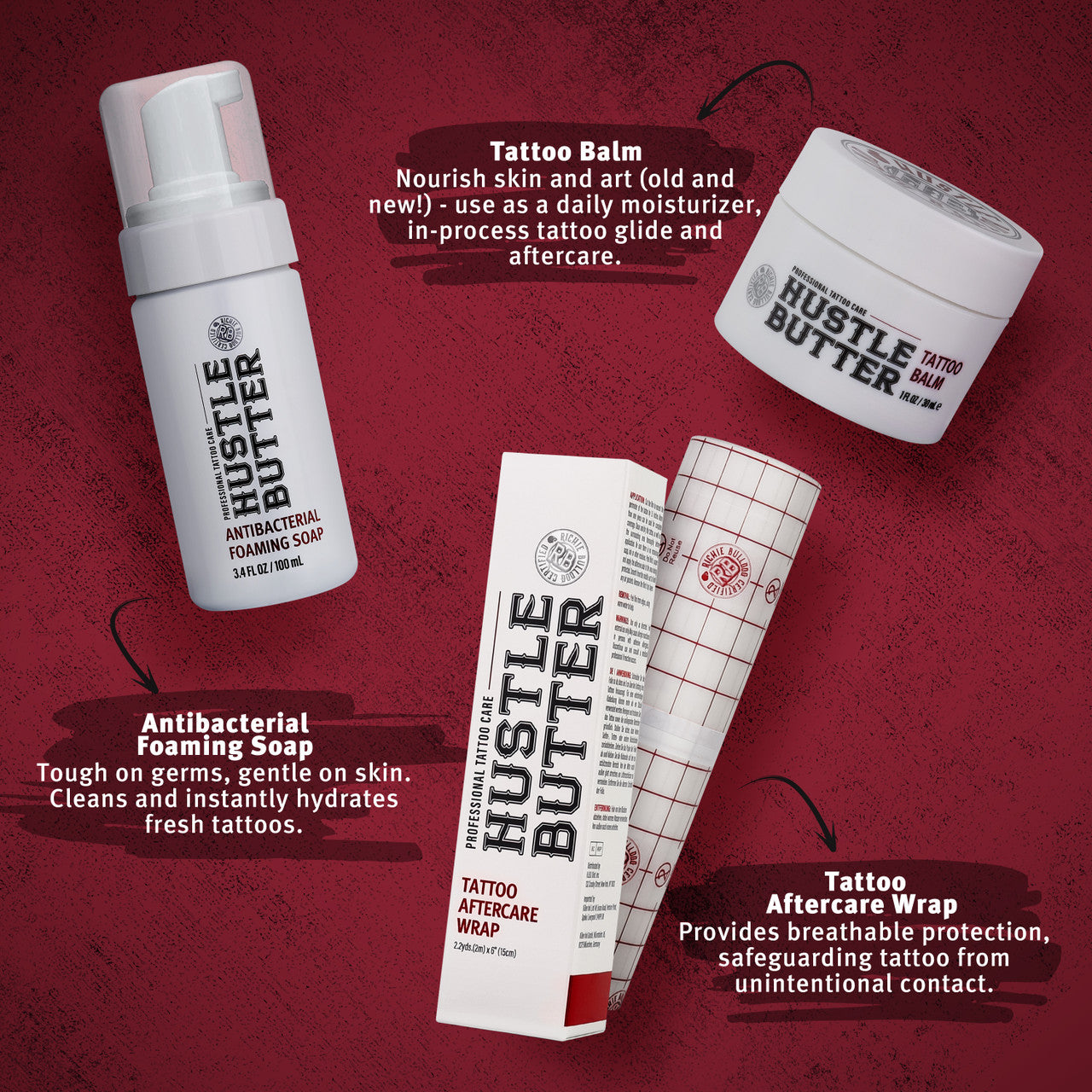 Hustle Butter Essentials Tattoo Care Kit