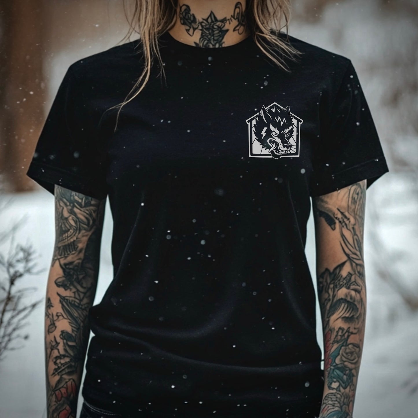Wolfhaus Tattoo Supply Logo T-Shirt