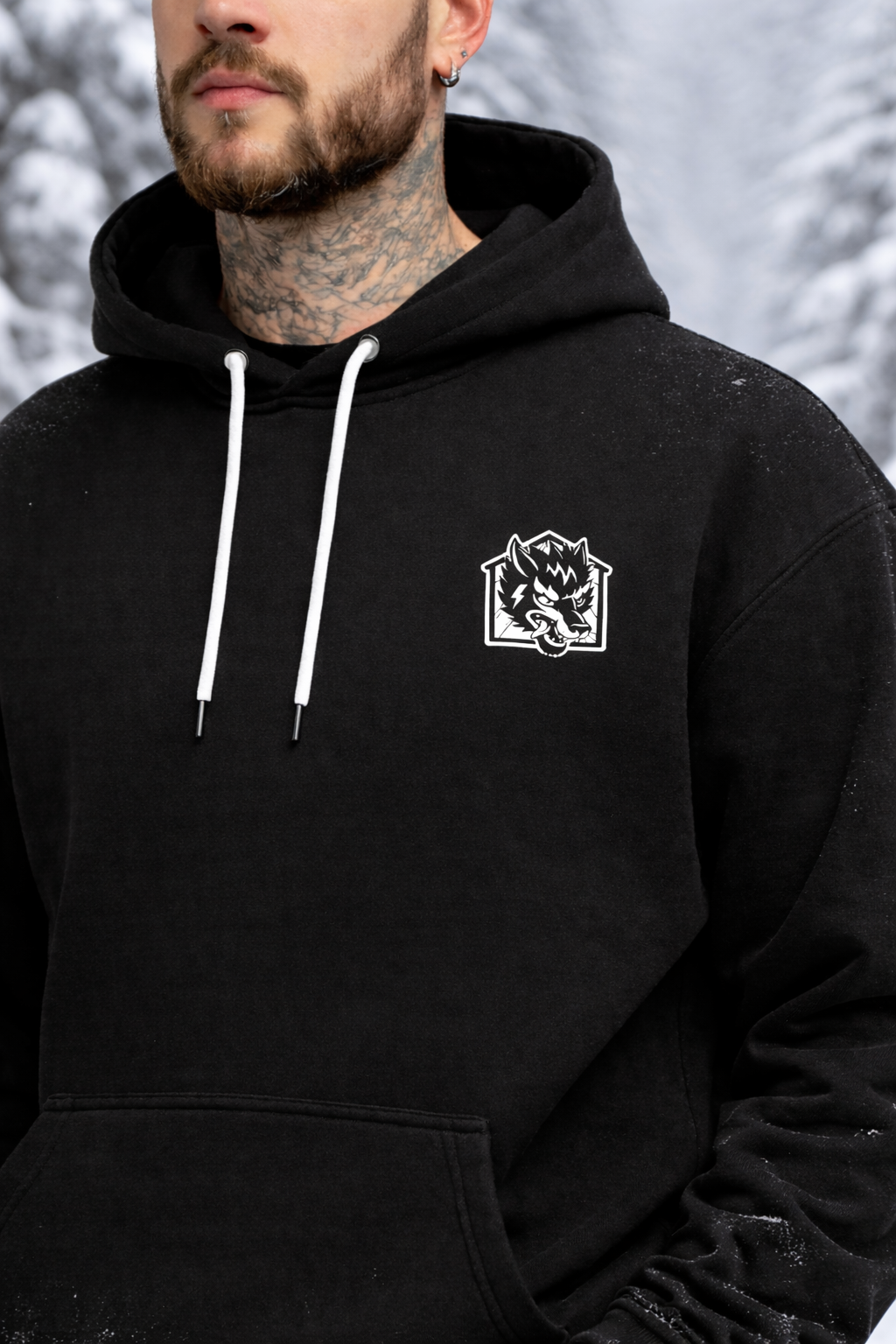 Wolfhaus Tattoo Supply Logo Hoodie